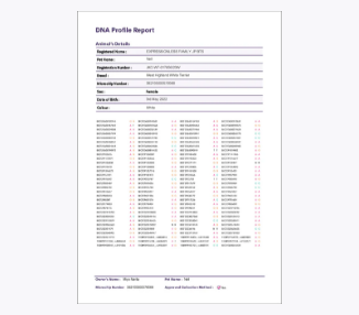 DNAプロファイル【犬／猫】